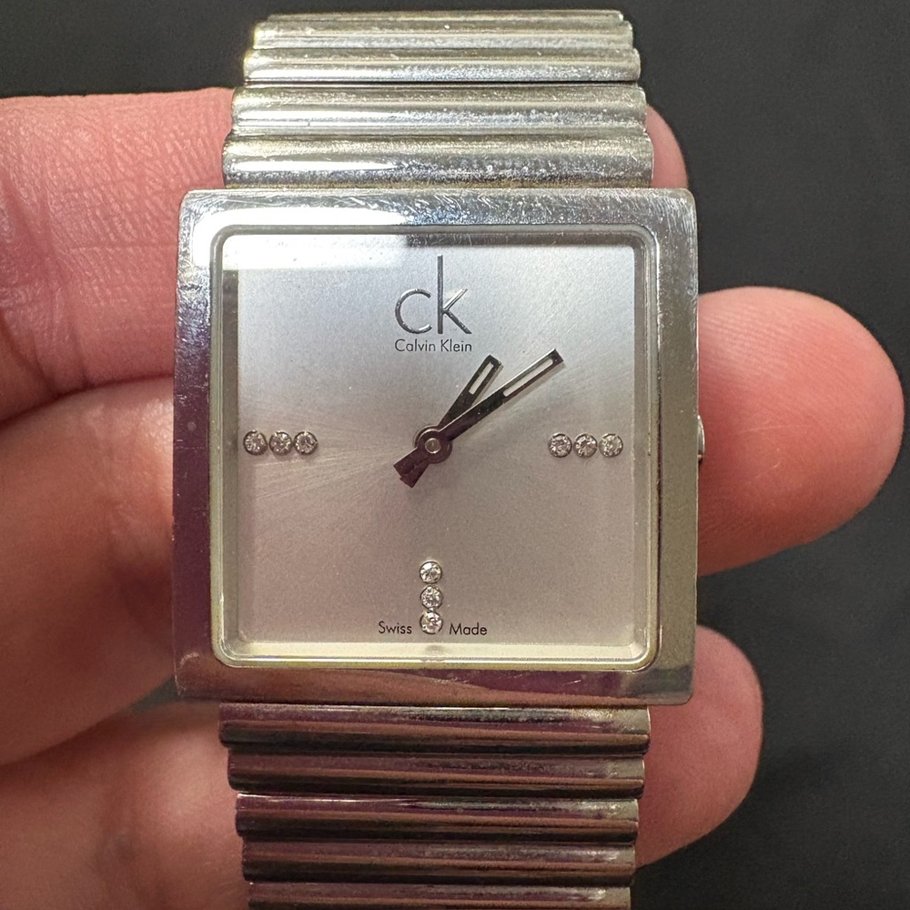 Calvin Klein Silver Square Face Watch
